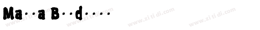 Marva Bold字体转换